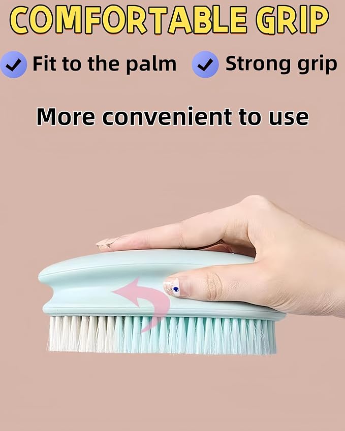 2 Pack Soft Bristle Cleaning Scrub Brush Laundry Brush Scrubber Brush - Image 4