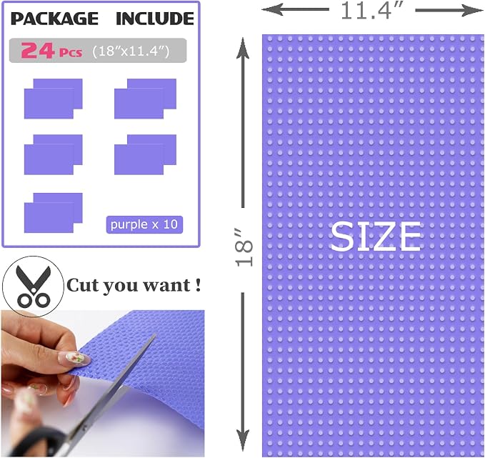 24Pcs Refrigerator Liners, Washable Fridge Liner Mats Covers Pads - Image 2