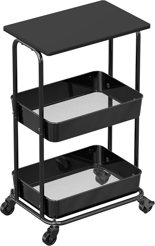 Simple Houseware 2-Tier Rolling Utility Cart by SimpleHouseware