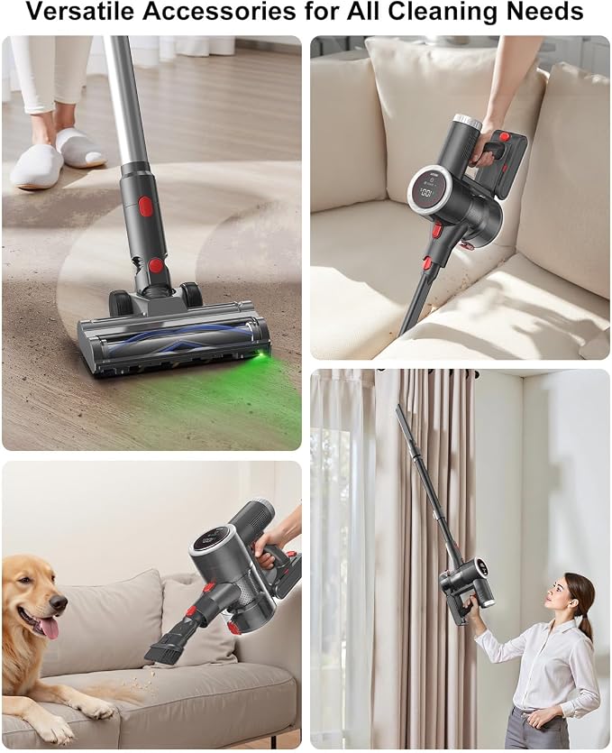 Cordless Vacuum Cleaner, 6-in-1 Lightweight Stick Vacuum - Image 5