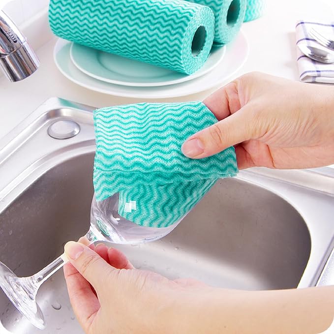 Disposable Kitchen Cleaning Towel Disposable Dish Cloths, Reusable Wipes Heavy - Image 5