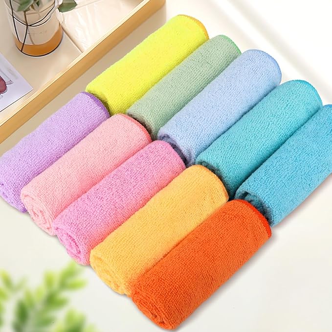 Orighty Washcloths Towels Set 10 Pack, Highly Absorbent and Soft Feel - Image 8