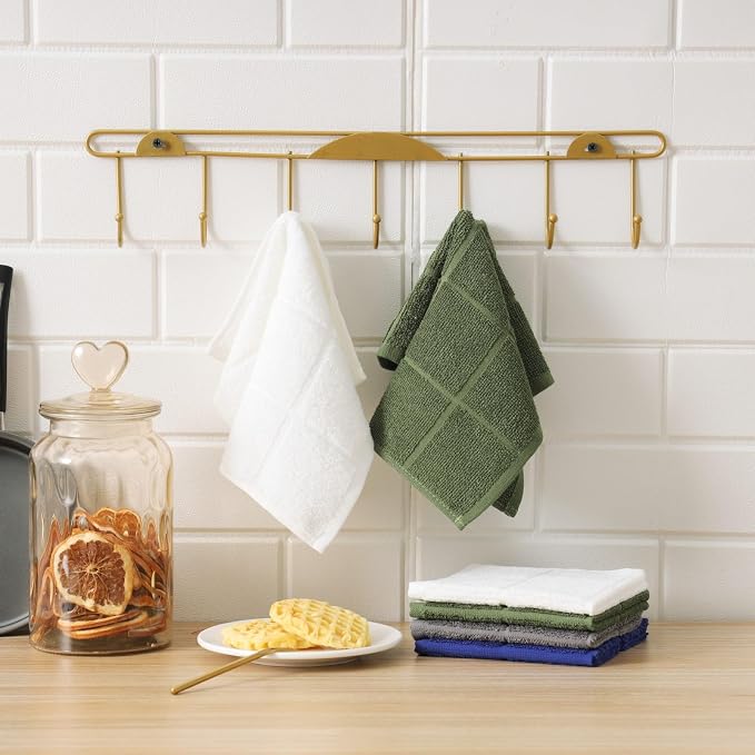 Glynniss Dishcloths Kitchen Highly Absorbent Dish Rags 100% Cotton Dish Cloths - Image 6