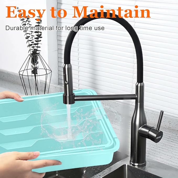 Silverware Organizer Expandable Silverware Drawer Organizer Adjustable Drawer - Image 7