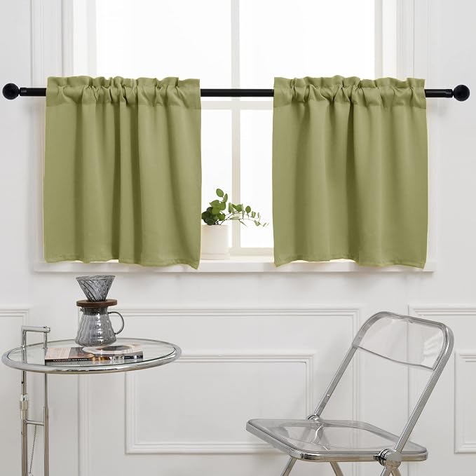 Pickluc Rod Pocket Tier Curtain by PICKLUC