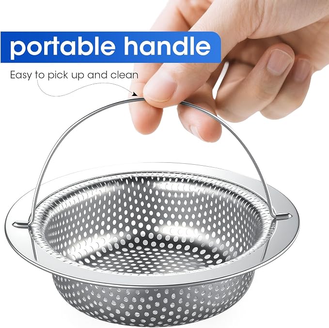 2 Pack 4.5" Kitchen Sink Strainer - Image 2