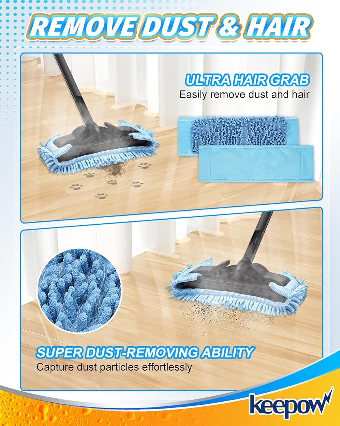 KEEPOW Microfiber Steam Mop Pad Compatible - Image 4