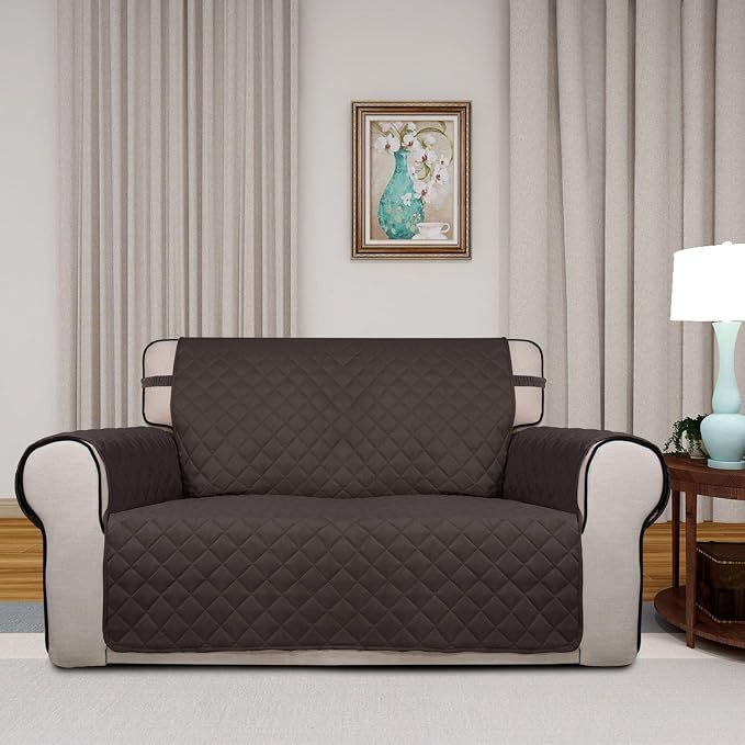 PureFit Reversible Quilted Sofa Cover, Water Resistant Medium Slipcover - Image 2