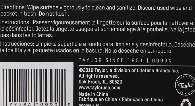 Taylor Food Service HACCP Wipes - Image 4