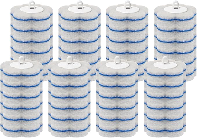 48 Count Disposable Toilet Brush Refill Pads, Disposable Toilet Bowl Wand by Clowand