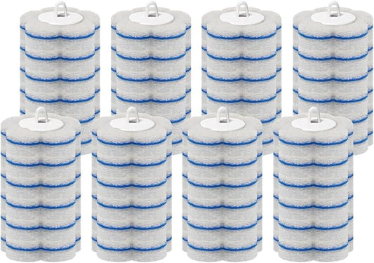48 Count Disposable Toilet Brush Refill Pads, Disposable Toilet Bowl Wand by Clowand