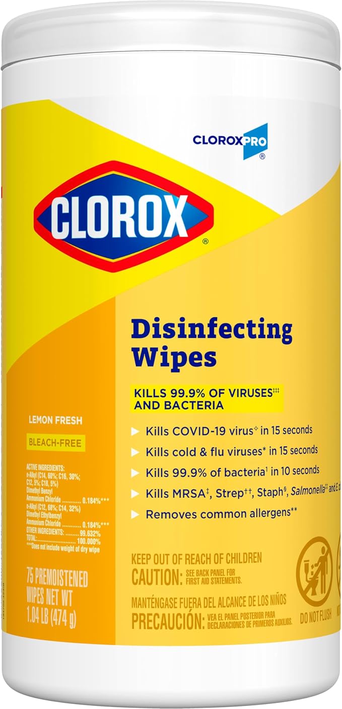 CloroxPro Clorox Disinfecting Wipes, Lemon Fresh - Image 13