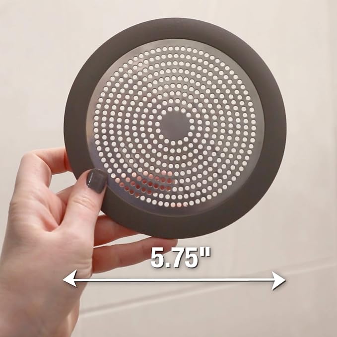 Danco 10895 Shower Drain Strainer, 5-3/4 inch, Brushed Nickel - Image 3