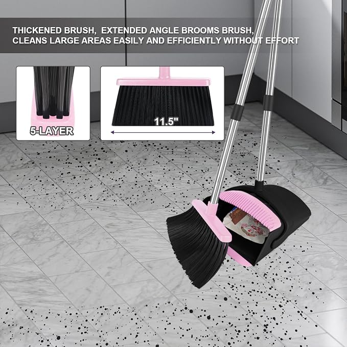 Pink Broom with Dustpan Combo Set - Image 6