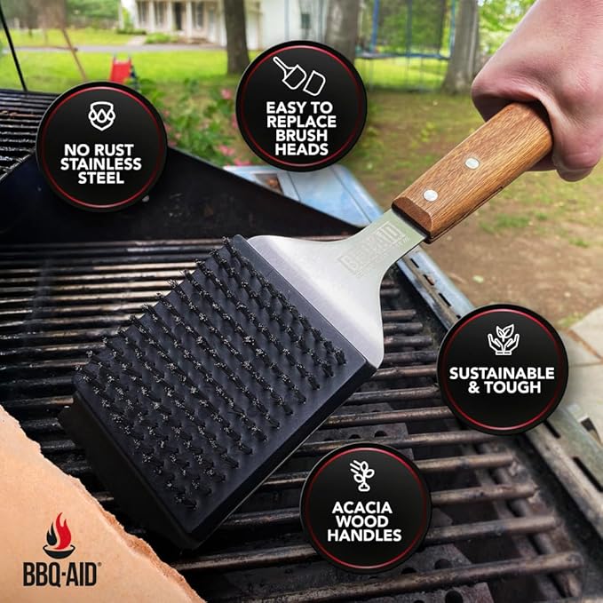 BBQ-Aid Grill Brush and Scraper - Image 6