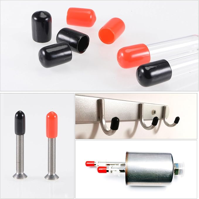 uxcell 20pcs Rubber End Caps 9mm ID Vinyl PVC Round Tube Bolt Cap Cover Screw - Image 5