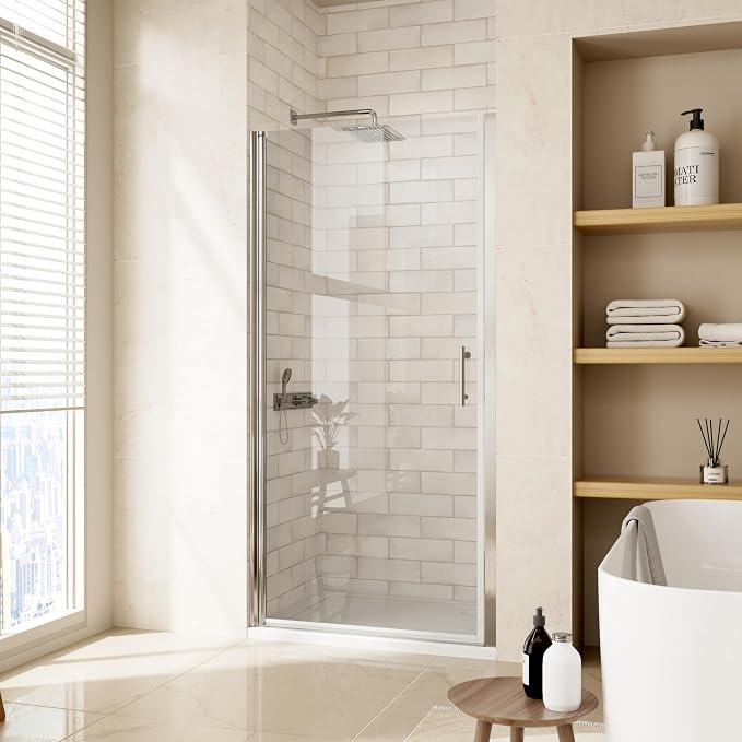 30-31.4" W x 72" H Shower Door, Royal Guard Frameless Pivot Shower Door by RoyalGuard