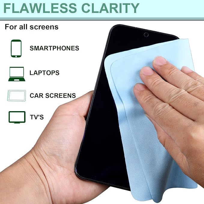 8 Pack Multicolor Premium Microfiber Cleaning Cloths&Wipes - Image 3