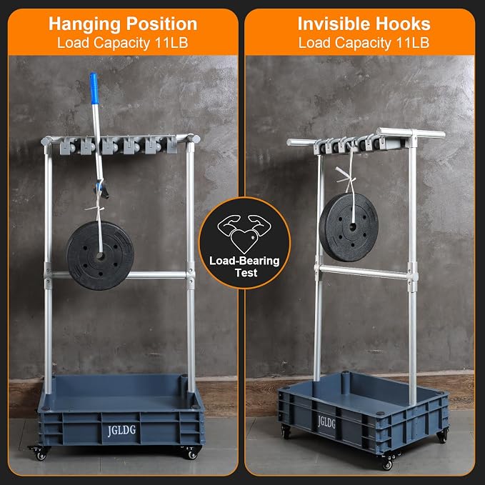 Mobile Mop and Broom Holder，Efficient Storage Solution - Image 6