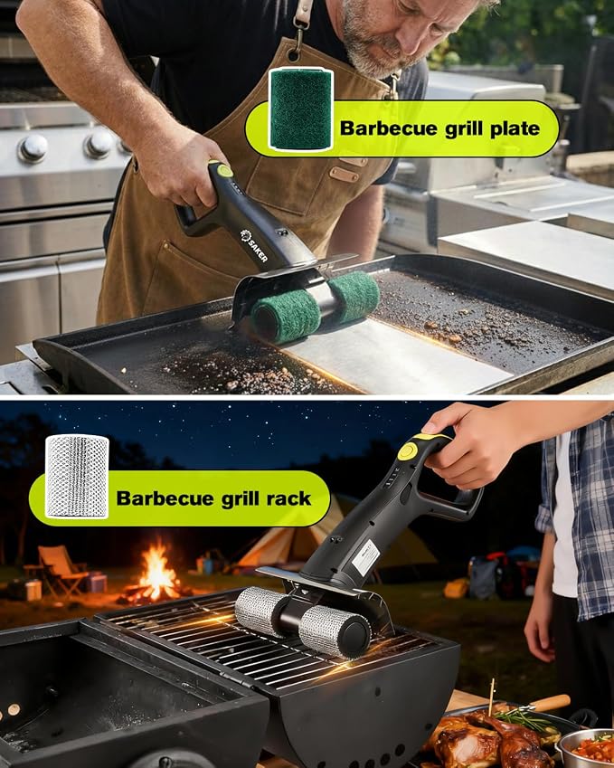 Saker Cleaning Brush for Electric Grill Brush - Image 3