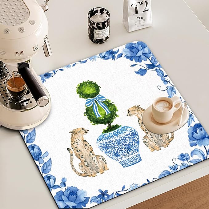 Chinoiserie Dish Drying Mat - Image 2