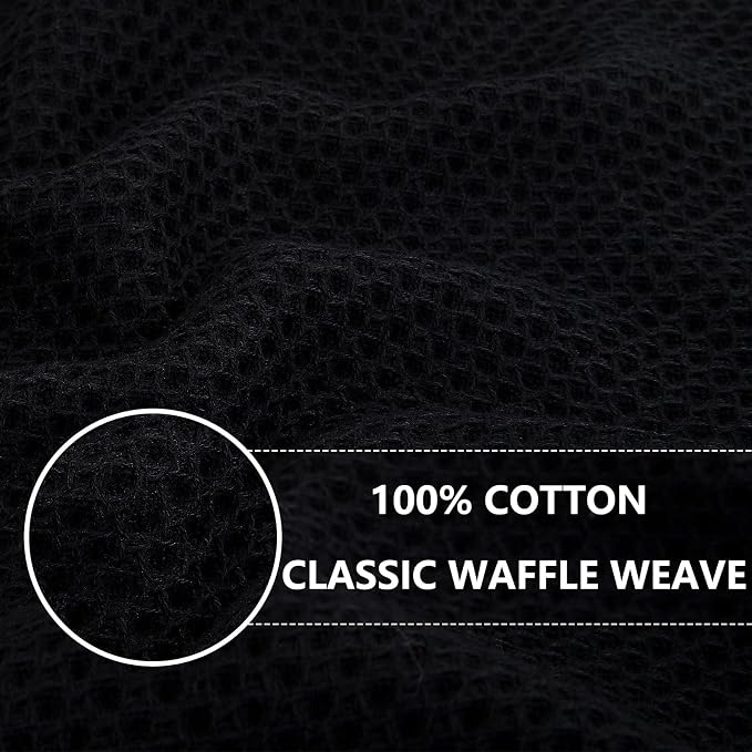 Homaxy 100% Cotton Waffle Weave Kitchen Dish Cloths, Quick Drying Dish Rags - Image 2