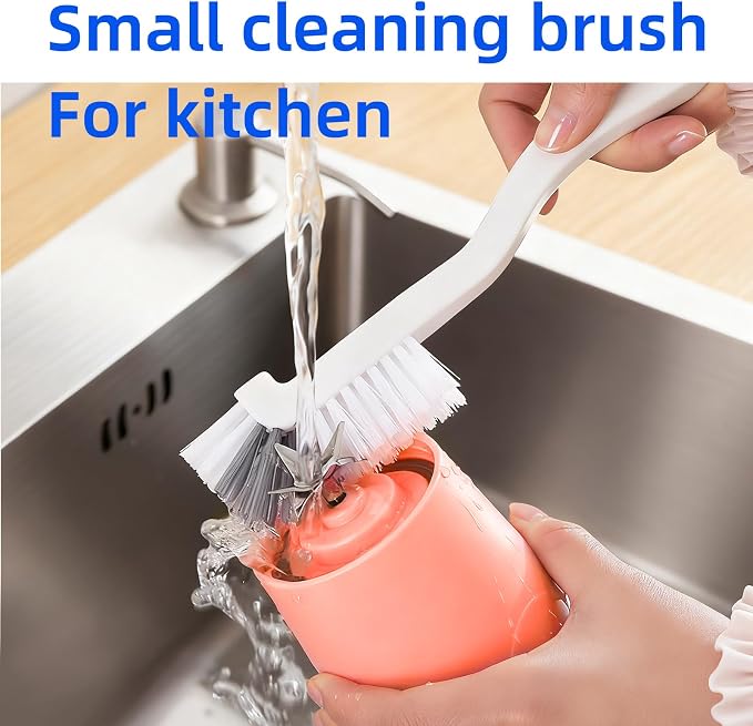 2pcs Dish Scrub Brushes with Handle - Image 2