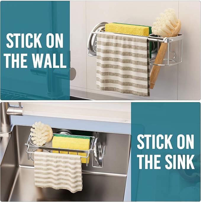 TAILI 4-in-1 Sponge Holder for Kitchen Sink - Image 7