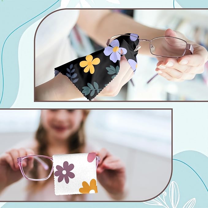 6 PCS Glasses Cleaning Cloth Eyeglass Lens Microfiber Cleaning Cloth Reusable - Image 5