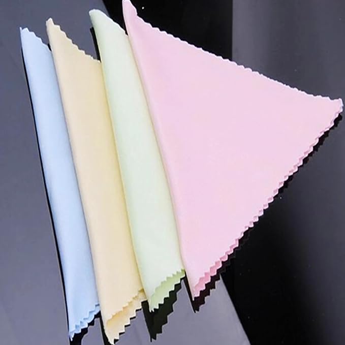 100pcs Microfiber Glasses Cleaning Cloth Fiber Material - Image 3