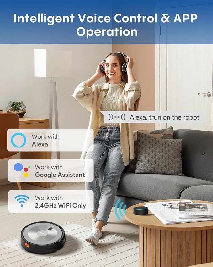 Robot Vacuum and Mop: 3000Pa Robotic Vacuum Cleaner - Image 6