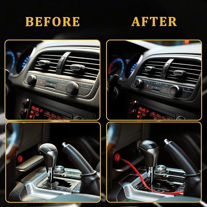 4Pcs Car Interior Brush Include 2 Soft Bristle Brush - Image 4