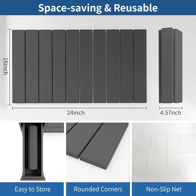 Hopegiver Stone Drying Mat for Kitchen Counter, Super Absorbent, Non-Slip & - Image 3