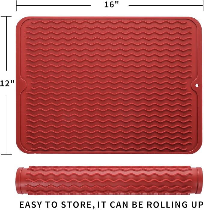 Silicone Dish Drying Mat for Multiple Usage, Easy clean, Eco-friendly, - Image 2