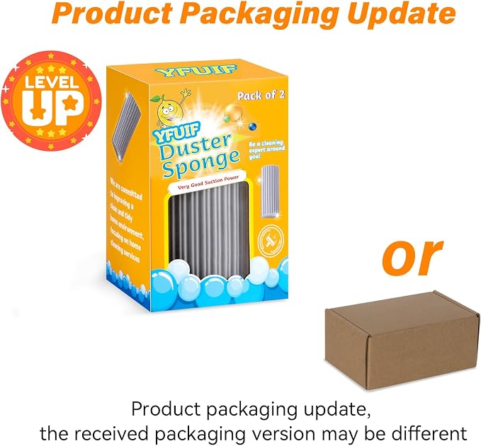 2-Pack Damp Duster Sponge for clean, Magic Sponge Eraser Baseboard Cleaner Tool - Image 6