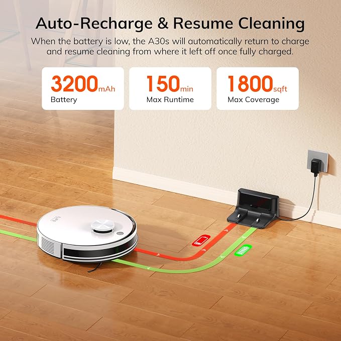 ILIFE A30s Robot Vacuum Cleaner, 10000Pa Max Suction Power - Image 9