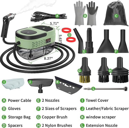 Handheld Steam Cleaner for Home, 2500W High Temperature Pressurized Machine - Image 2