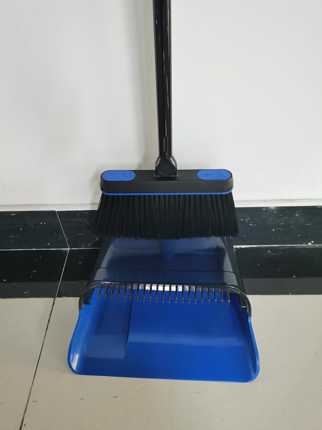 JEHONN Broom and Dust Pan, Upgraded Large Foldable Dustpan - Image 11