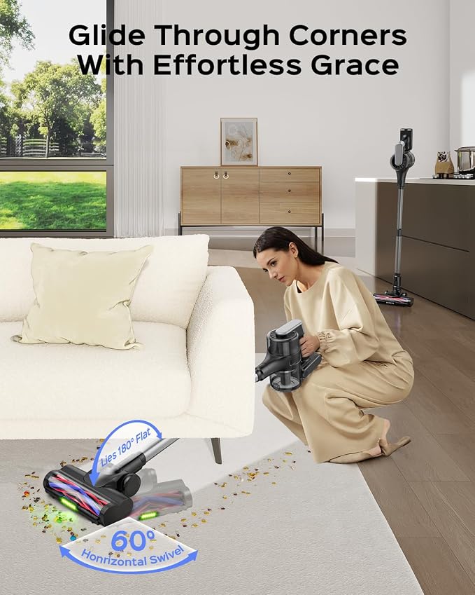 Cordless Stick Vacuum Cleaner – 3-in-1 Brush Roll - Image 6
