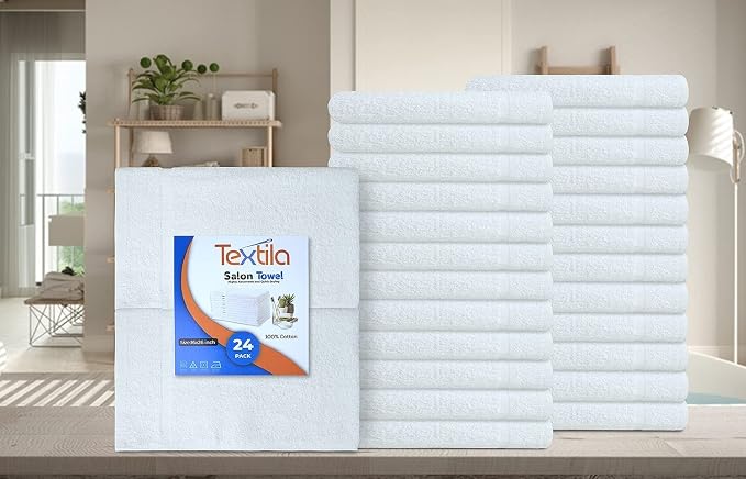 Basic Hand Towels 16x26 Inches – Bulk Pack of 24 – White Color – Soft and - Image 2