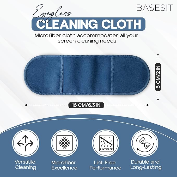 Eyeglass Cleaning Cloth, 4 Pack, Eyeglass Cleaning Wipes, Lens Wipes - Image 2
