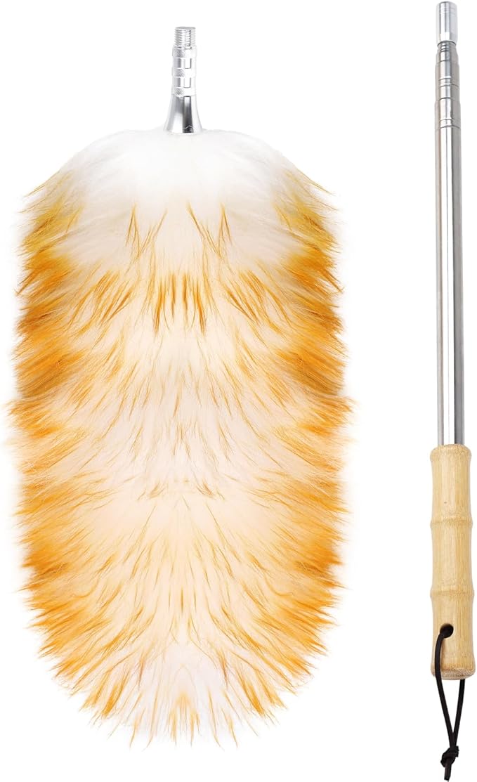Feathers Duster, Long Telescoping Lambswool Dusters by FeelFunFeather