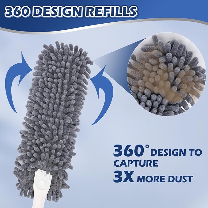 Reusable Microfiber Duster Refills Compatible - Image 5