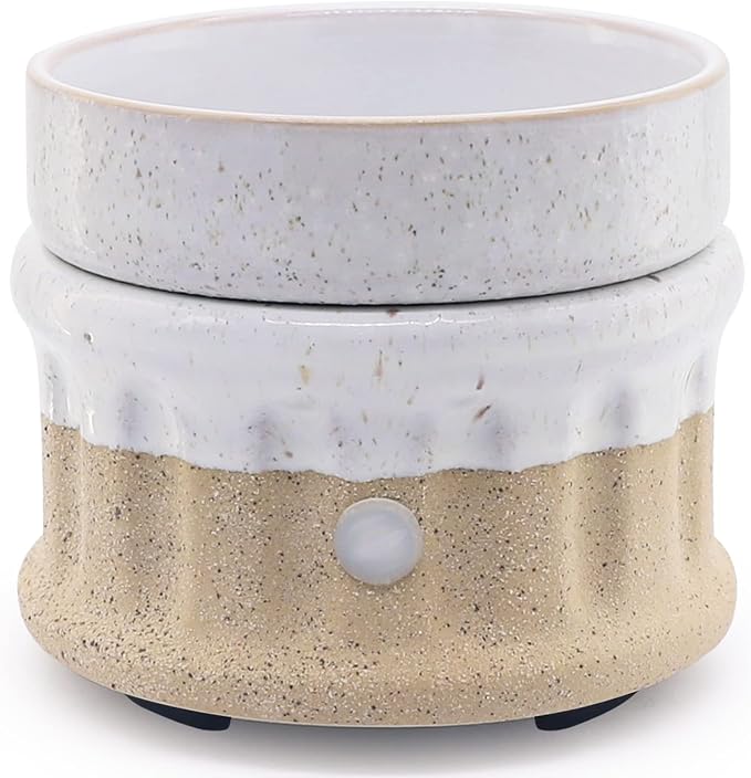 Ceramic Wax Melt Warmer - 3 in 1 Smokeless and Flameless Electric Wax Warmer by VICTORIAAROMA