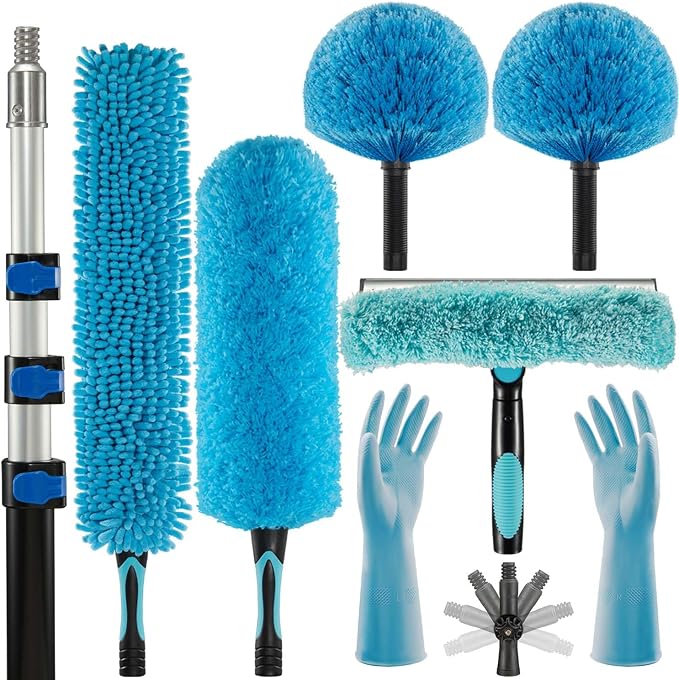 20 Foot Fan Cleaner High Ceiling 2 Cobweb Dusters by CXU