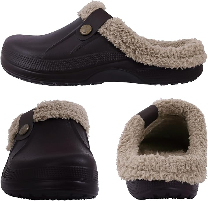 Beslip Classic Fur Lined Clogs Waterproof Winter Fuzzy Slippers - Image 2