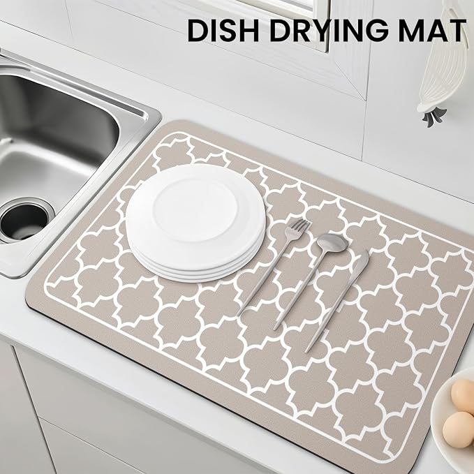 WISELIFE Dish Drying Mat Super Absorbent Drying Mat Large Dish Drying Mats - Image 7