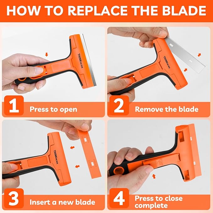 Razor Blade Scraper, Caulk from Window, Stove Top - Image 5