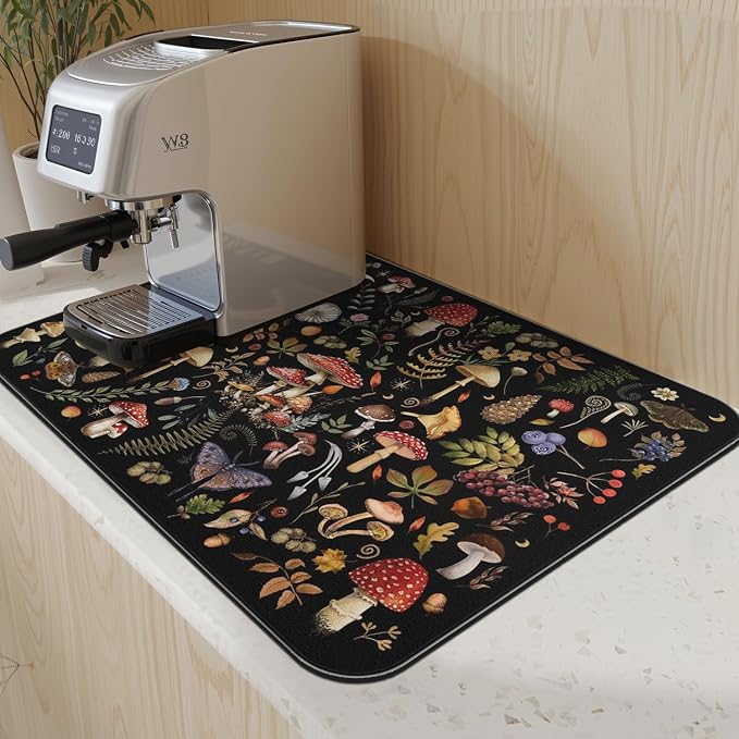 Dish Drying Mat for Kitchen Counter Matt, Super Absorbent Non-slip Rubber Backed - Image 5