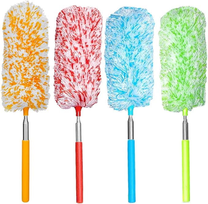 4 Pcs, Hand Microfibre Cleaning Tool Extendables by Tonmp
